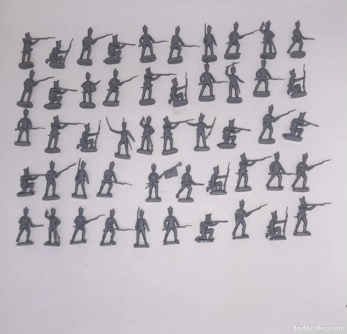 Juguetes antiguos: ESCI 1/72 50 SOLDADOS INFANTERIA DE L&Iacute;NEA FRANCESA REF 227 GUERRA NAPOLE&Oacute;NICA WATERLOO RTOY