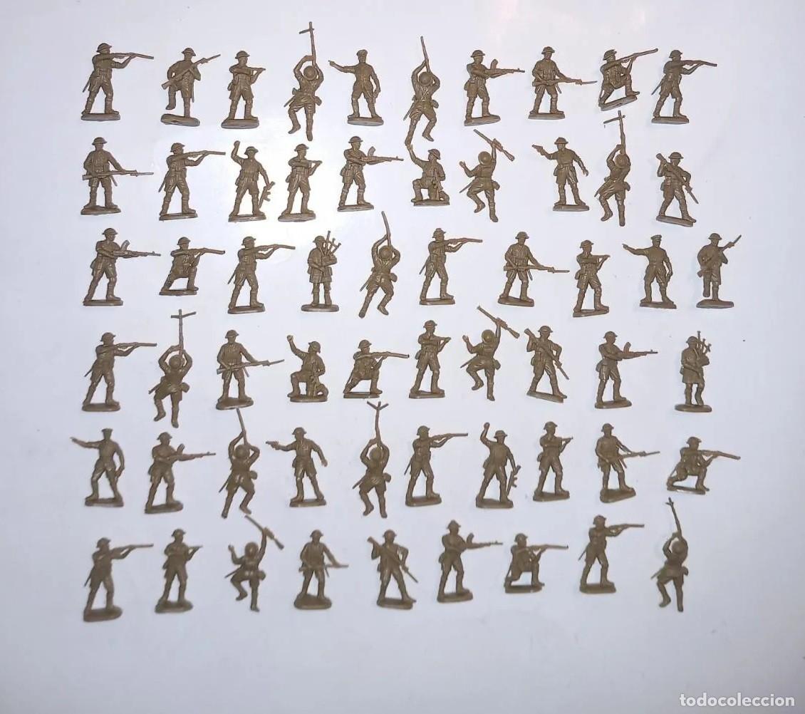 Juguetes antiguos: ESCI 1/72 59 SOLDADOS INGLESES 8&deg; EJ&Eacute;RCITO 2&ordf; GUERRA MUNDIAL 207 BRITISH 8TH ARMY SOLDIERS RTOY
