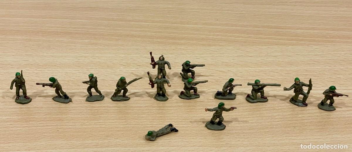 Giochi Antichi: LOTE DE 14 SOLDADITOS AMERICANOS - 2&ordf; GUERRA MUNDIAL - REF. 4505 MICRO MINIATURAS EKO