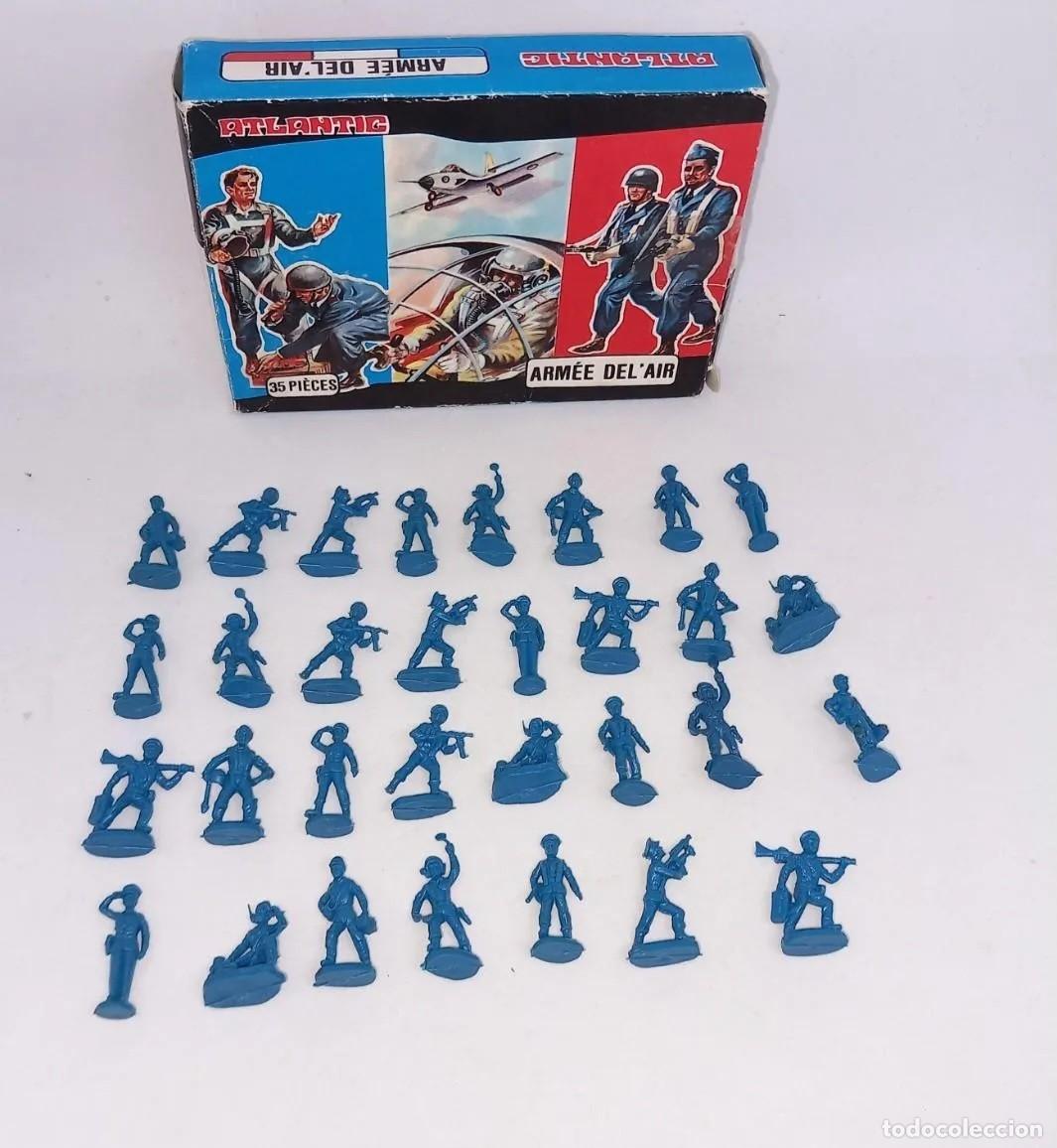 Juguetes antiguos: ATLANTIC H0 HO 1/72 EN CAJA TRICOLOR SOLDADOS AVIACI&Oacute;N ITALIANA REF 9011 ARM&Eacute;E DE L'AIR 70'S RTOY