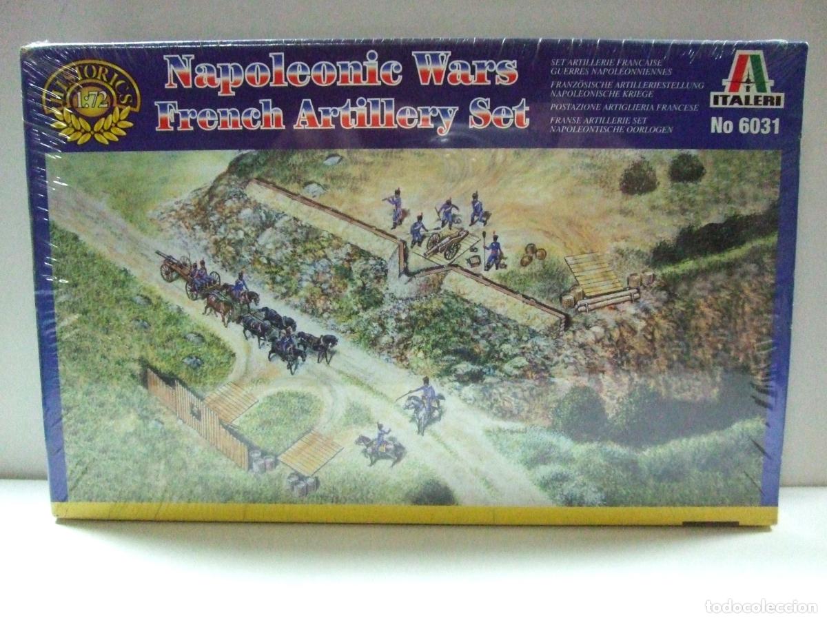 Juguetes antiguos: FRENCH ARTILLERY SET NAPOLEONIC WARS ITALERI 6031 1:72 ARTILLER&Iacute;A FRANCESA SOLDADOS FRANCESES FIGURA
