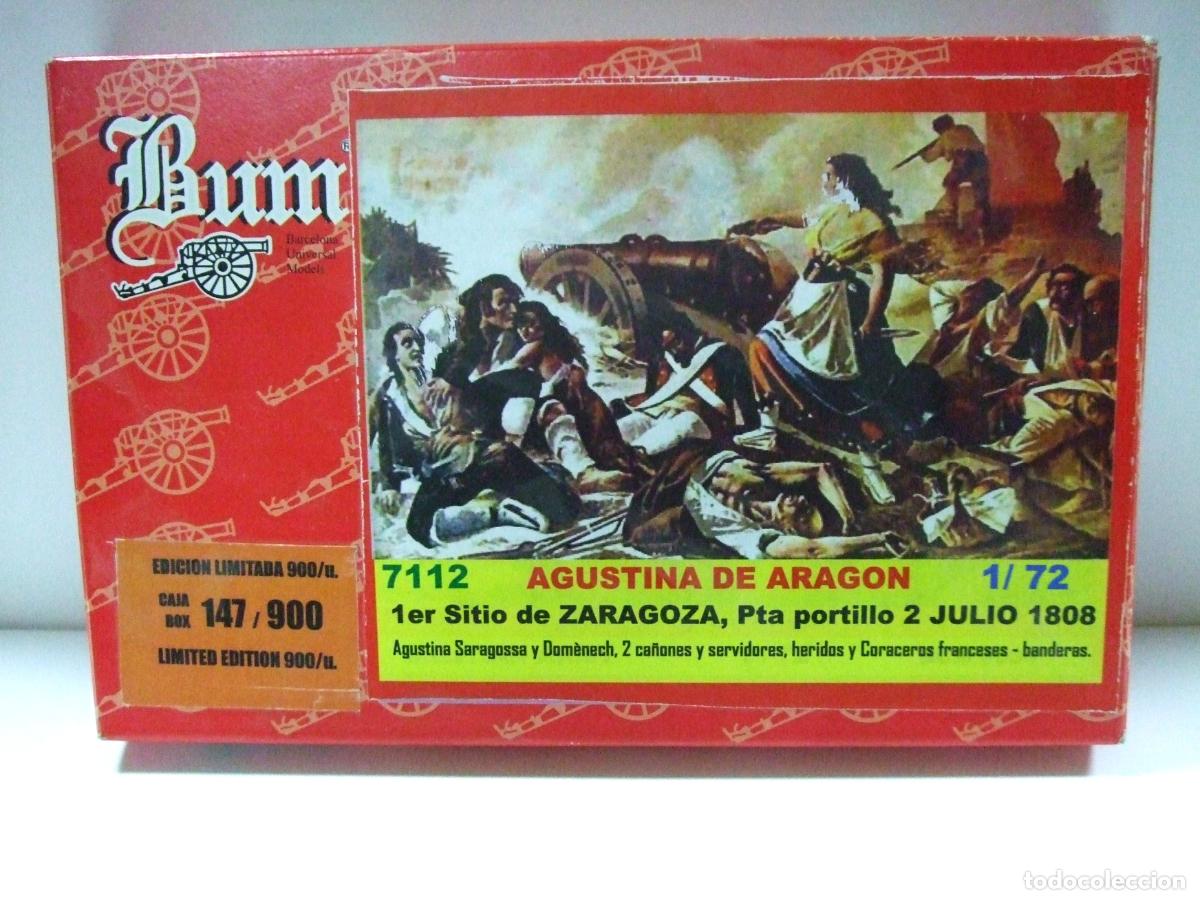 Juguetes antiguos: AGUSTINA DE ARAG&Oacute;N SITIO ZARAGOZA BUM BARCELONA UNIVERSAL MODELS 1:72 SOLDADOS FRANCESES ESPA&Ntilde;OLES