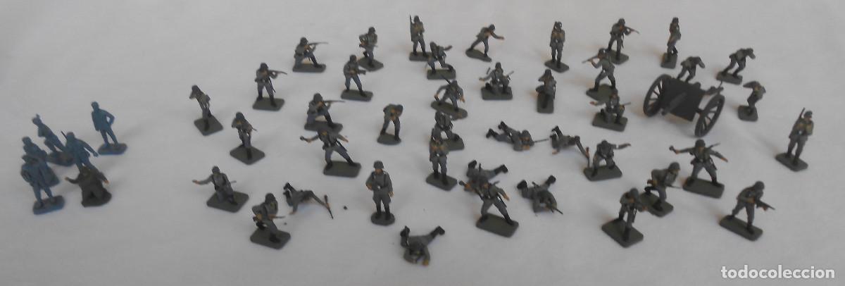 Juguetes antiguos: LOTE 47 SOLDADITOS ALEMANES II GUERRA MUNDIAL PINTADOS TAMA&Ntilde;O 1/72 ESCI
