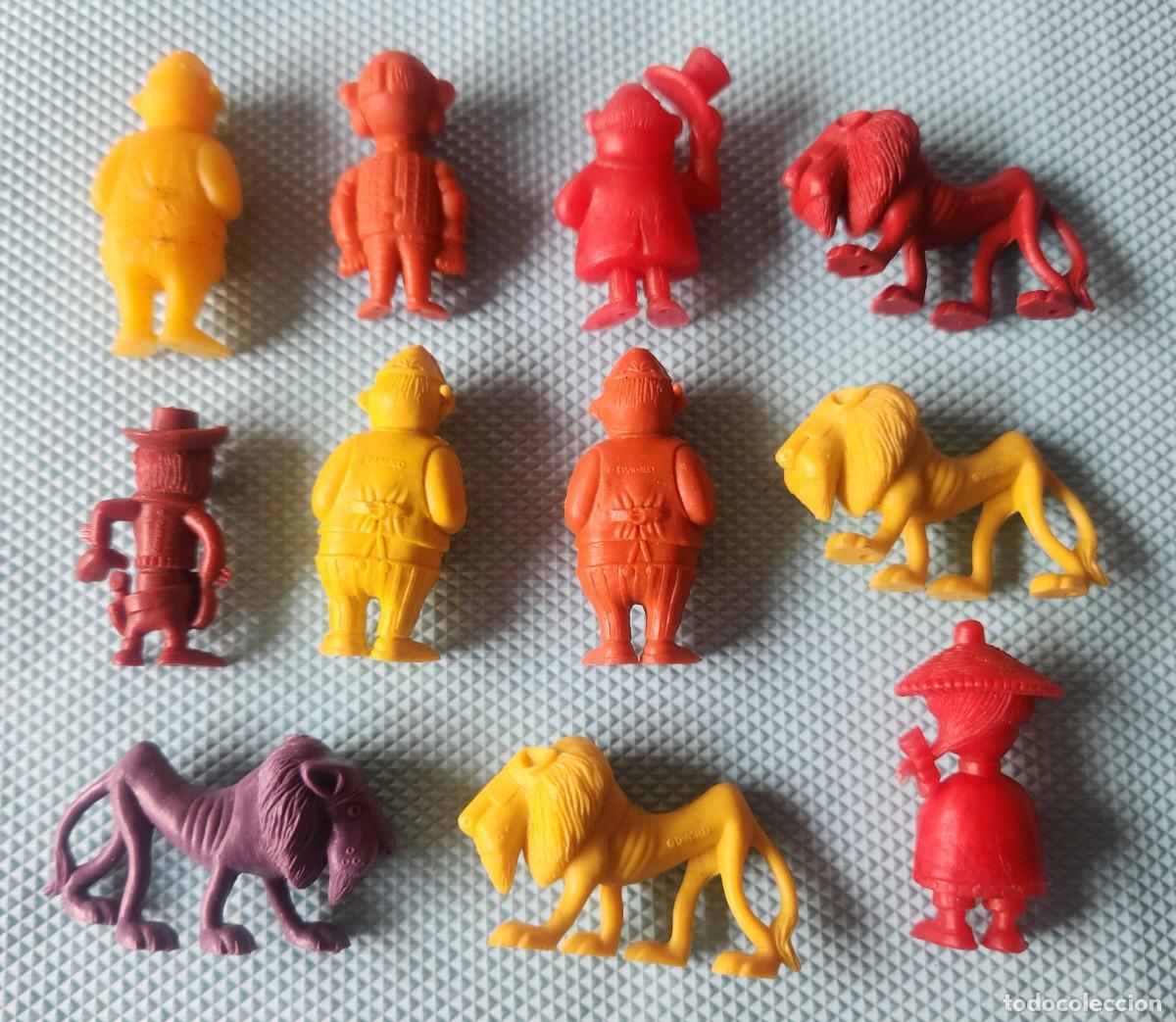 Juguetes antiguos: LUCKY LUKE lote de 11 miniaturas DUNKIN monocromaticas VINTAGE