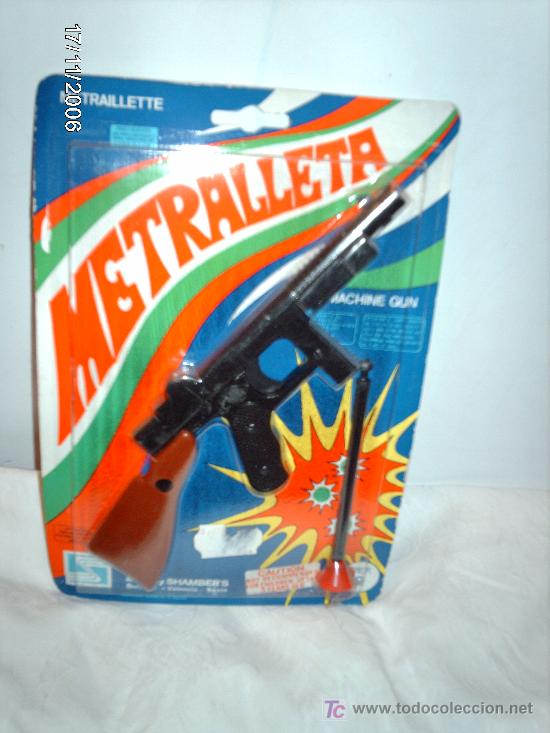 Juguetes antiguos: Metralleta Shambers - Foto 1