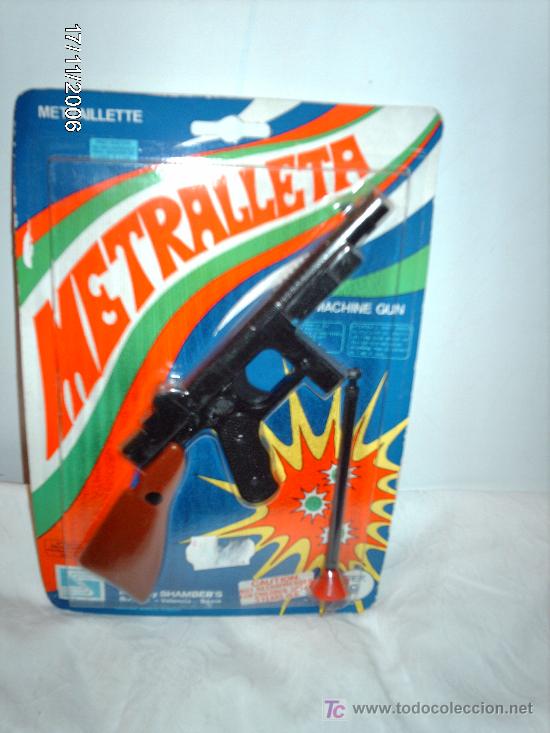 Juguetes antiguos: Metralleta Shambers - Foto 2
