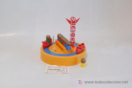Juguetes antiguos: Carrousel Geyper. Con ocho Indios. Funcionando. - Foto 1