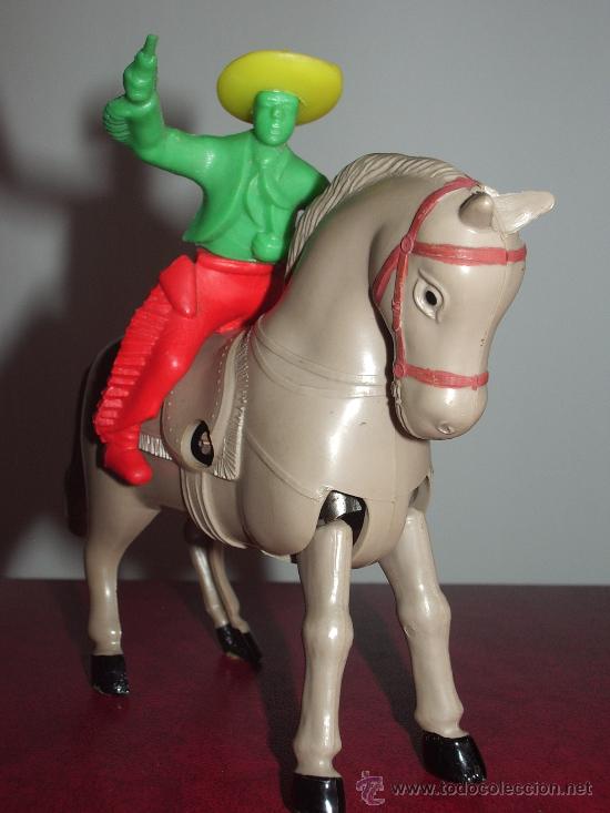 Juguetes antiguos: CABALLO - VAQUERO Cuerda. - Foto 1