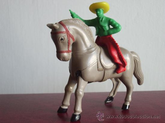Juguetes antiguos: CABALLO - VAQUERO Cuerda. - Foto 2