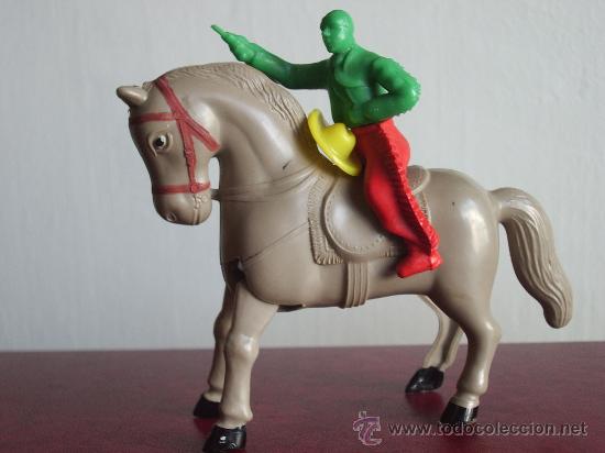 Juguetes antiguos: CABALLO - VAQUERO Cuerda. - Foto 3