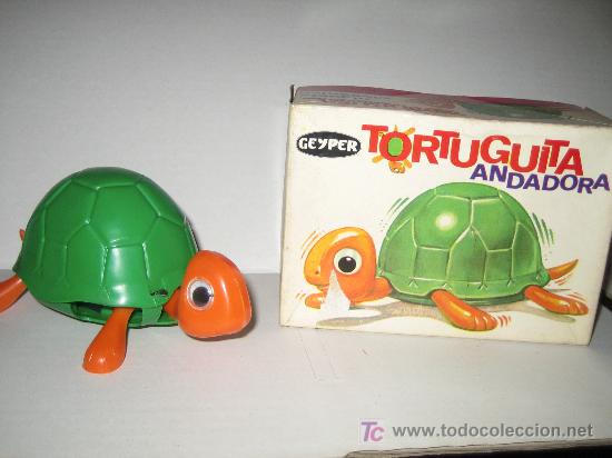 Juguetes antiguos: GEYPER - TORTUGUITA - FUNCIONA A CUERDA - Foto 1
