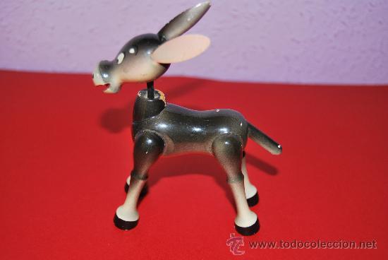Juguetes antiguos: BURRO DE MADERA - MARCA VILA - ESPA&Ntilde;A - - Foto 2