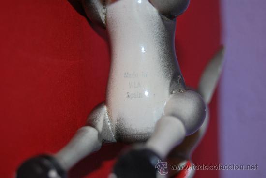 Juguetes antiguos: BURRO DE MADERA - MARCA VILA - ESPA&Ntilde;A - - Foto 5