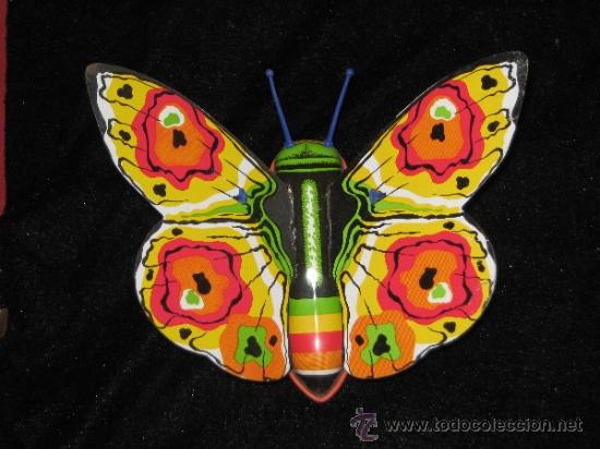 Juguetes antiguos: MARIPOSA DE GISBERT A CUERDA - Foto 1