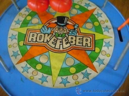 Juguetes antiguos: Payaso trapecista Rokefeber. Marca Feber. Funcionando - Foto 3