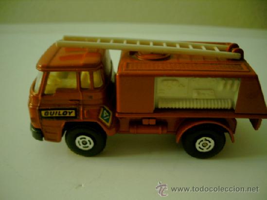 Juguetes antiguos: GUILOY CAMION DOS EJES BOMBEROS - Foto 1