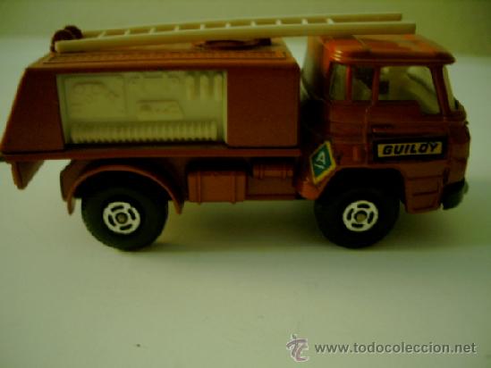 Juguetes antiguos: GUILOY CAMION DOS EJES BOMBEROS - Foto 3
