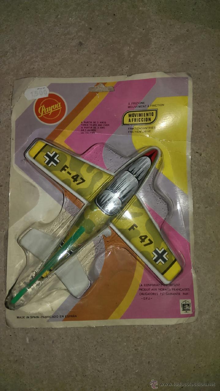 Juguetes antiguos: PAYVA AVION CHAPAY PLASTICO - Foto 1