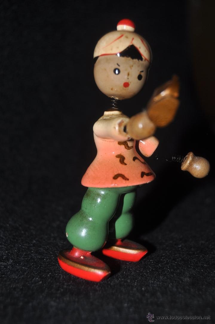 Giocattoli antichi: Mu&ntilde;eco de madera goula a&ntilde;os 60. Genio de Aladino