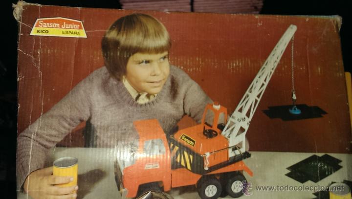 Juguetes antiguos: CAMION GRUA SANSON EN CAJA - Foto 1