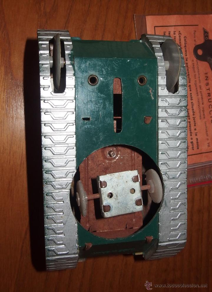 Juguetes antiguos: TANQUE COMANDO,A CUERDA,REF.309,CON INSTRUCCIONES Y LLAVE - Foto 5