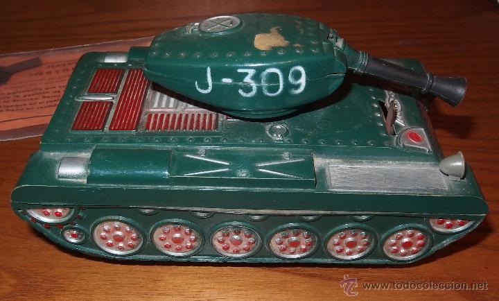 Juguetes antiguos: TANQUE COMANDO,A CUERDA,REF.309,CON INSTRUCCIONES Y LLAVE - Foto 6