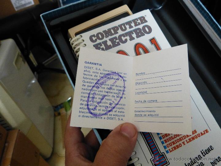 Juguetes antiguos: COMPUTER ELECTRO DE DISET (1980) NUEVO Y FUNCIONANDO - Foto 6