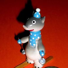 LOT De 2 JOUETS GOULA PERSONNAGES Vintage En BOIS Peint Avec LOT De 2 JOUETS GOULA PERSONNAGES Vintage En BOIS Peint Avec