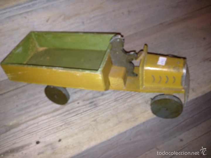 Juguetes antiguos: Camion madera 1940 original - Foto 2