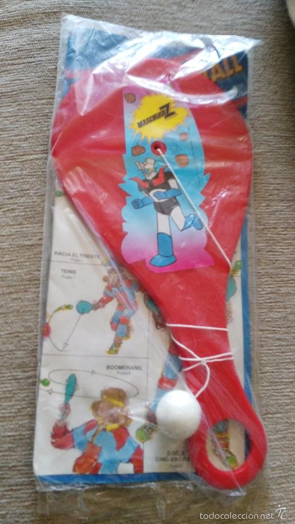 Giocattoli antichi: Ding bat ball master runner con adhesivo de mazinger Z- ding-bat-ball - ROJA
