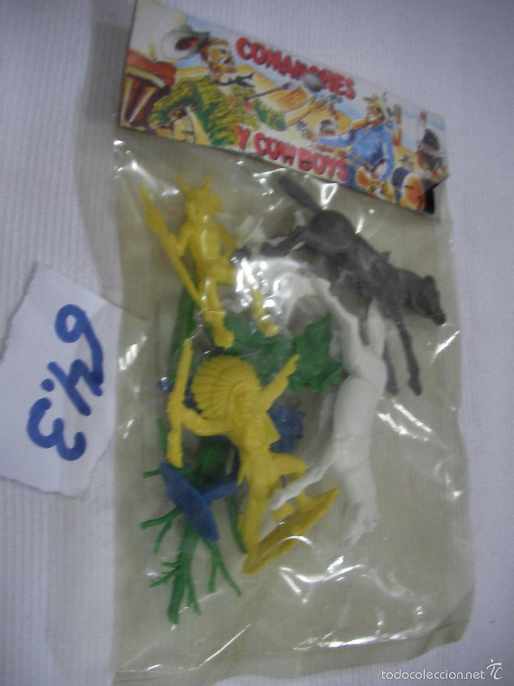 Juguetes antiguos: ANTIGUO BLISTER COMANCHES Y COWBOYS - Foto 1