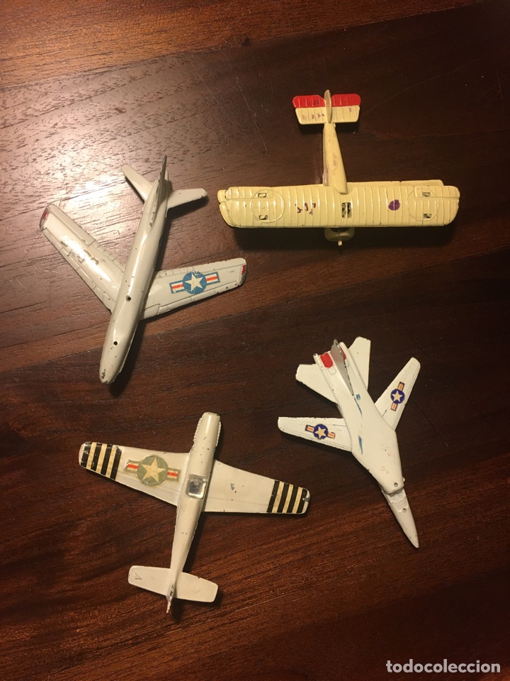 Juguetes antiguos: Cuatro aviones de Playme - Foto 1