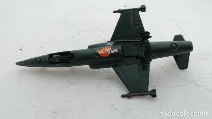 Juguetes antiguos: AVION DE METAL DE PLAYME - Foto 3