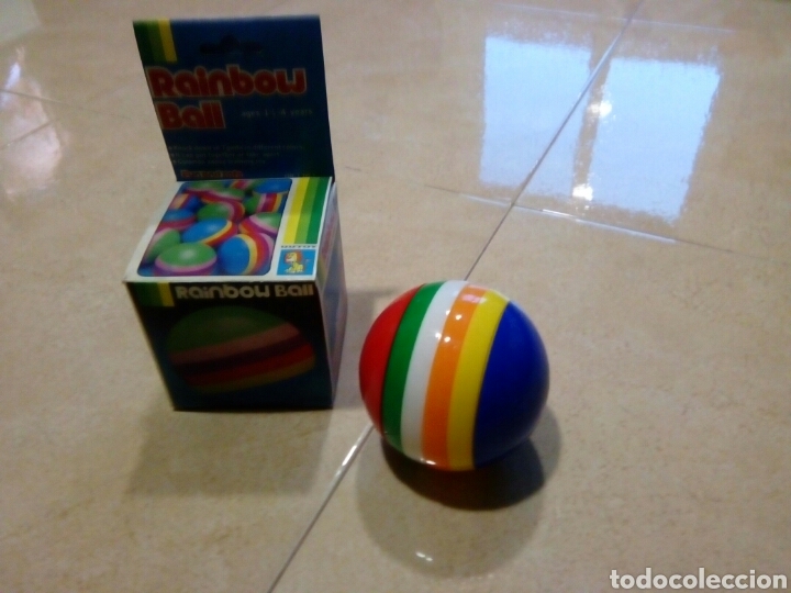 Juguetes antiguos: Rainbow ball - Foto 1