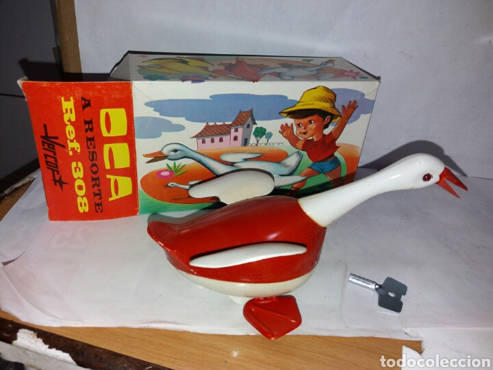 Juguetes antiguos: oca a resorte vercor - Foto 1