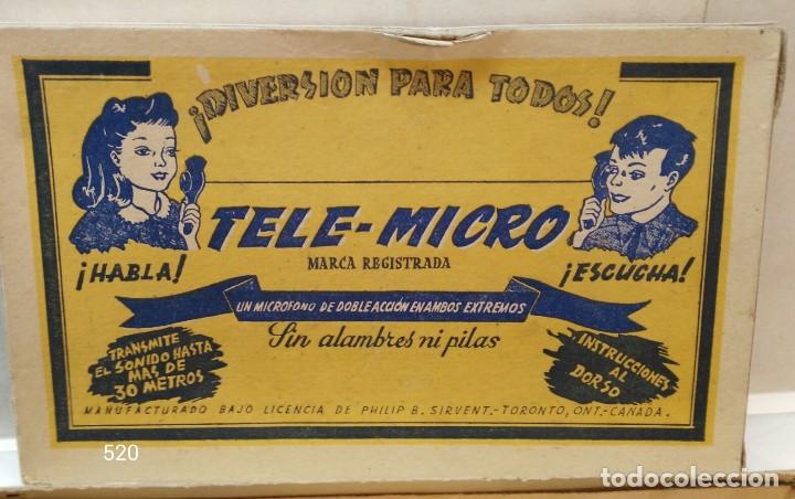 Juguetes antiguos: Tele-Micro  (Walki-Talki) - Foto 3