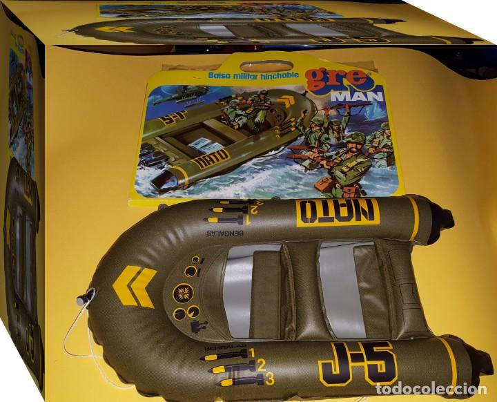 Juguetes antiguos: BALSA MILITAR HINCHABLE GRE MAN - BARCA - - Foto 1