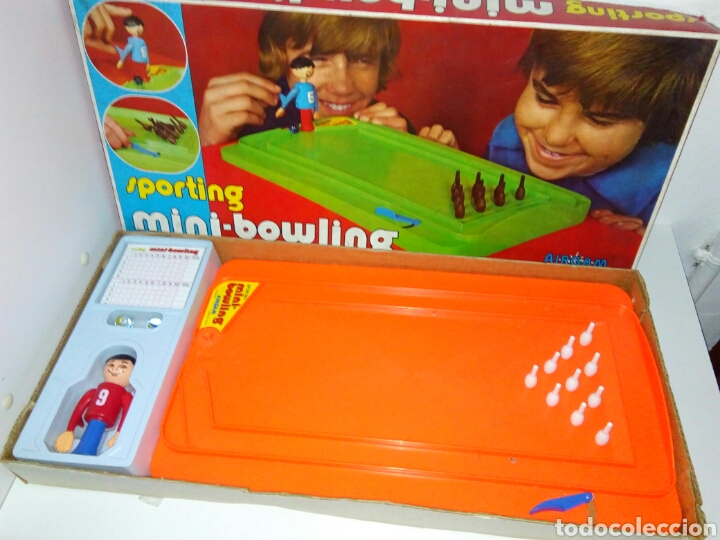 Juguetes antiguos: Sporting mini bowling airgam - Foto 1