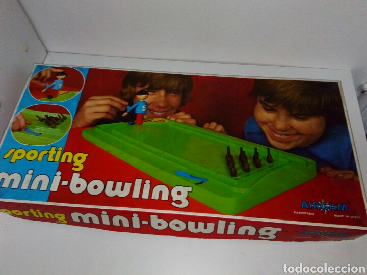 Juguetes antiguos: Sporting mini bowling airgam - Foto 2