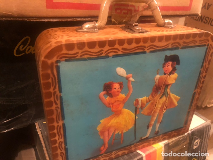Juguetes antiguos: Maletin madera dibujos 1930 - Foto 1