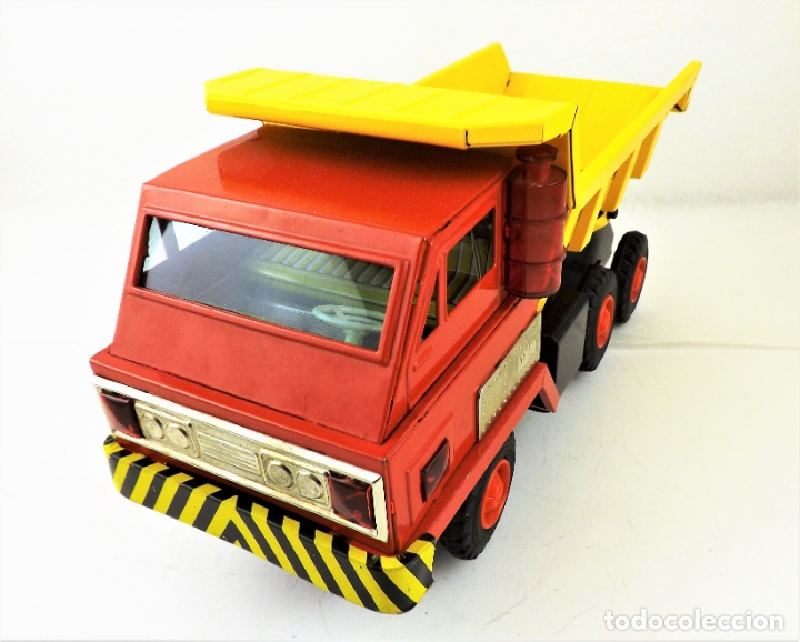 Juguetes antiguos: Bandai Camión volquete Dump Truck (Japón) - Foto 3 - 168771172
