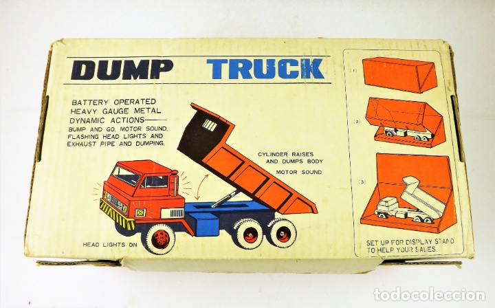 Juguetes antiguos: Bandai Camión volquete Dump Truck (Japón) - Foto 10 - 168771172