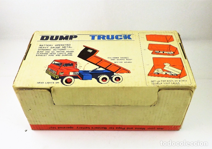 Juguetes antiguos: Bandai Camión volquete Dump Truck (Japón) - Foto 1 - 168771172
