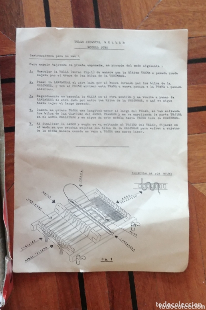 Juguetes antiguos: Telar infantil de Keller - Foto 3