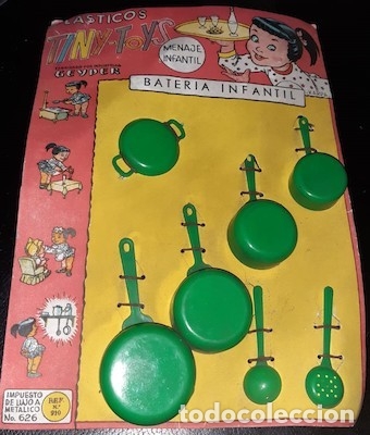 Juguetes antiguos: BATERIA INFANTIL TINY-TOYS DE GEYPER - Foto 1