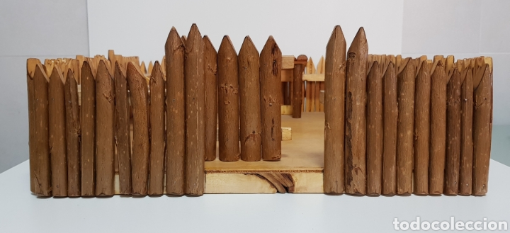 Juguetes antiguos: FUERTE DEL OESTE DE MADERA - Foto 3