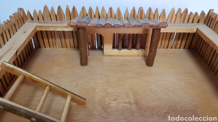 Juguetes antiguos: FUERTE DEL OESTE DE MADERA - Foto 5