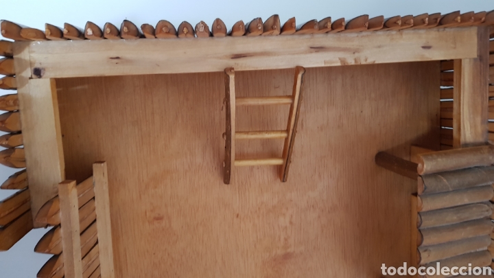 Juguetes antiguos: FUERTE DEL OESTE DE MADERA - Foto 6