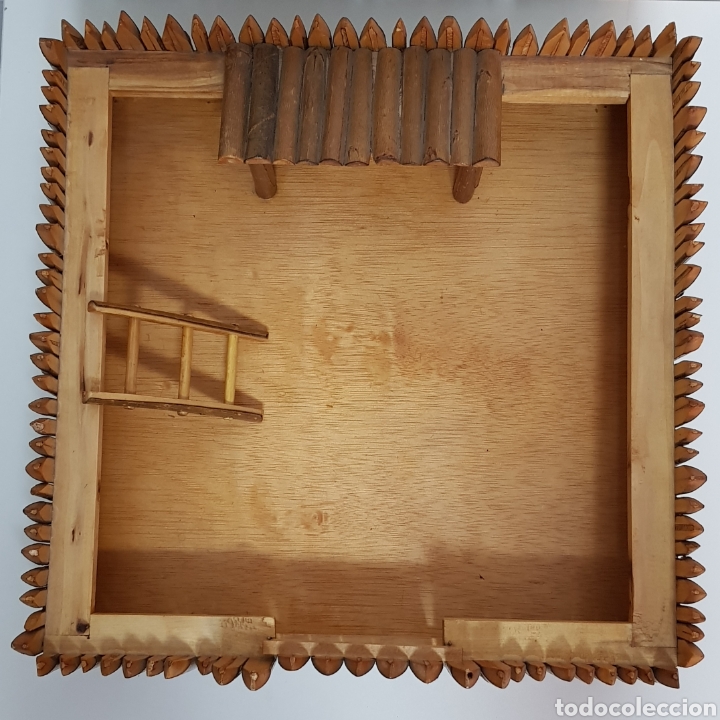Juguetes antiguos: FUERTE DEL OESTE DE MADERA - Foto 1