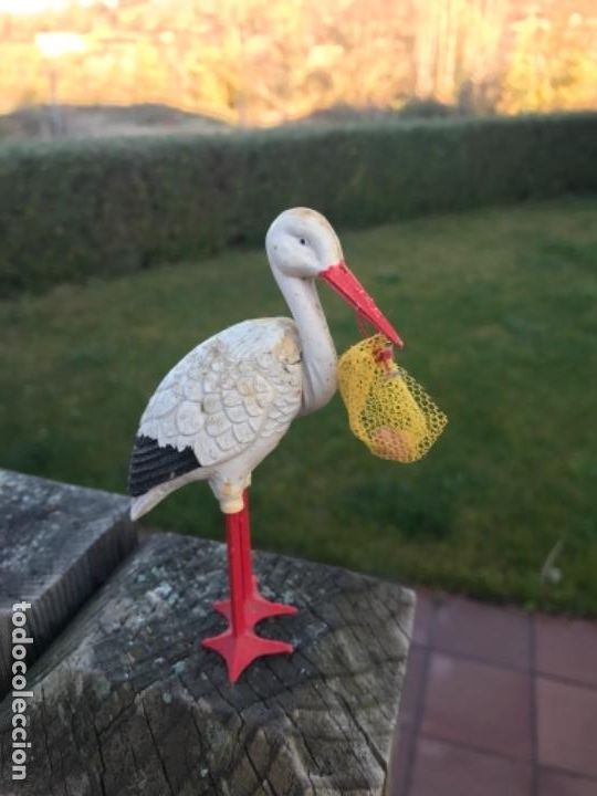 Juguetes antiguos: Cigue&ntilde;a, celuloide, original - Foto 1